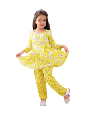 Flared kurta Printed Pants