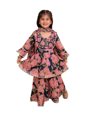 Flared Kurta Sharara Dupatta