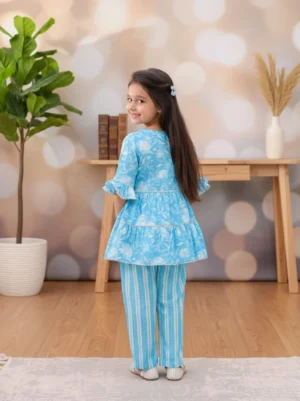 Layered Kurta Ruffle Sleeves